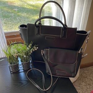 Vera Bradley Faux Leather briefcase and matching Purse